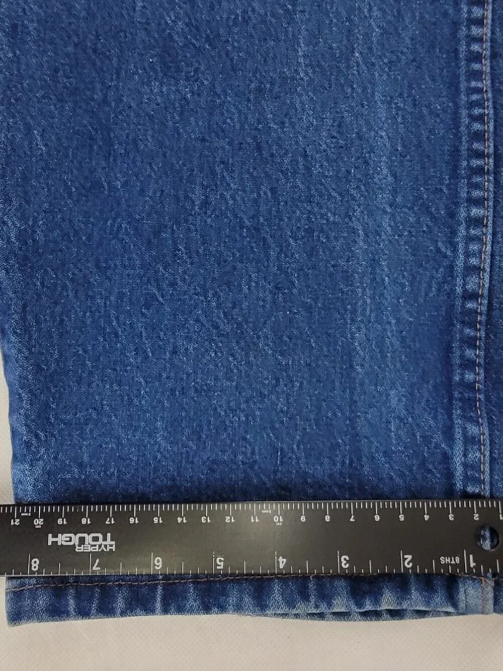 Wrangler Relaxed Jeans Men's 40x34 (39x33) Blue Heavy Denim Straight Leg 31MWZPW